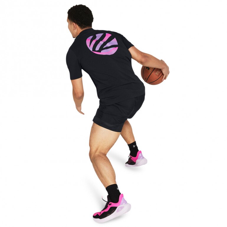 Męskie spodenki do koszykówki Under Armour Curry Woven Short - czarne 