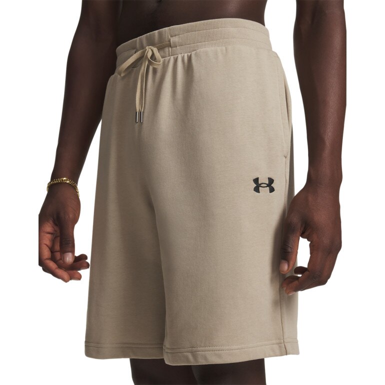 Męskie spodenki dresowe Under Armour UA Rival LW Shorts - beżowe