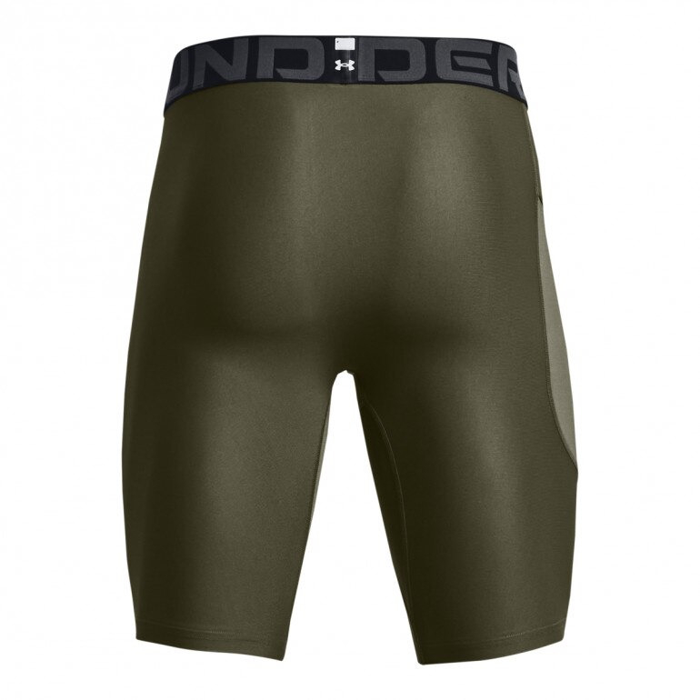 Męskie spodenki treningowe Under Armour HeatGear Pocket Long Shorts - khaki
