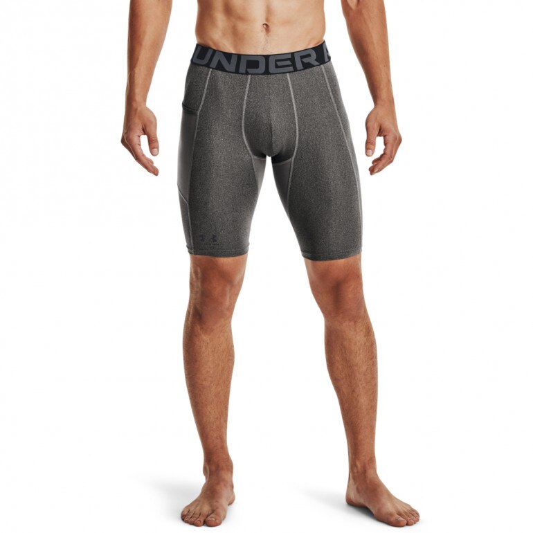Męskie spodenki treningowe Under Armour HeatGear Pocket Long Shorts - szare
