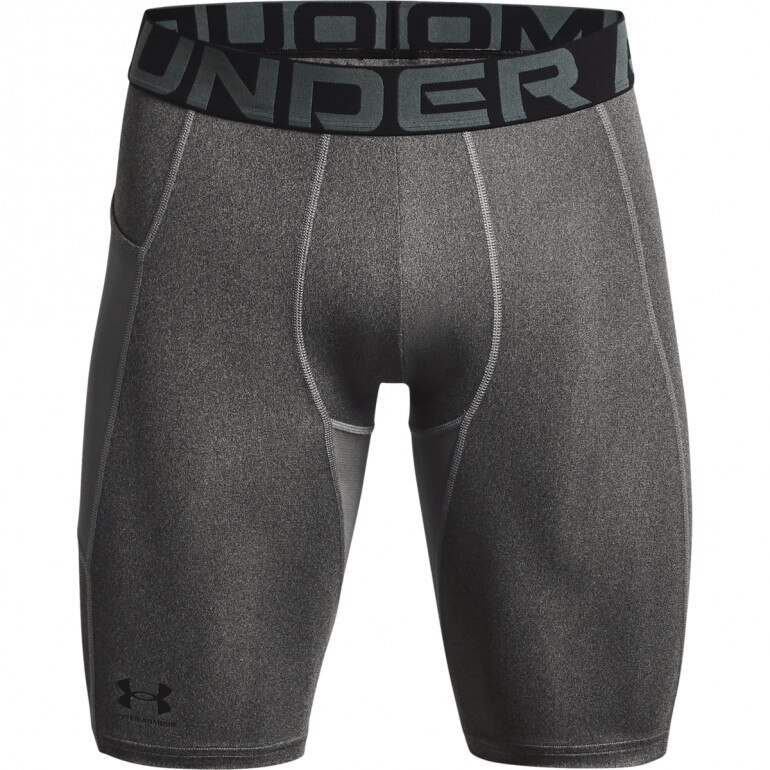 Męskie spodenki treningowe Under Armour HeatGear Pocket Long Shorts - szare