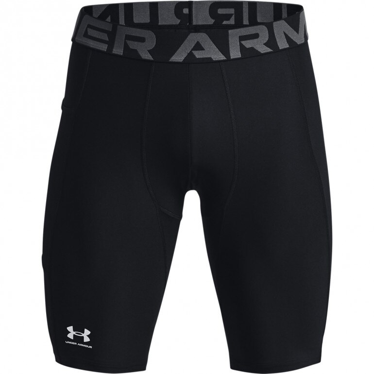 Męskie spodenki treningowe Under Armour HeatGear Pocket Long Shorts - czarne 
