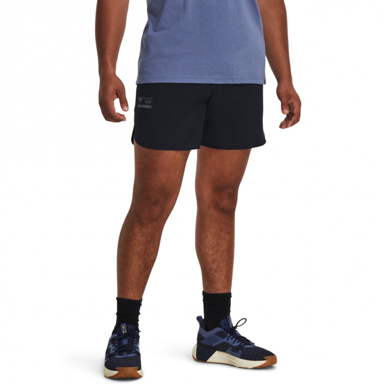 Męskie spodenki treningowe Under Armour Project Rock Unstoppable Sts - czarne