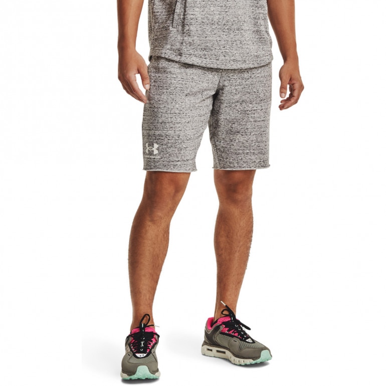 Męskie spodenki treningowe UNDER ARMOUR RIVAL TERRY SHORT - szare