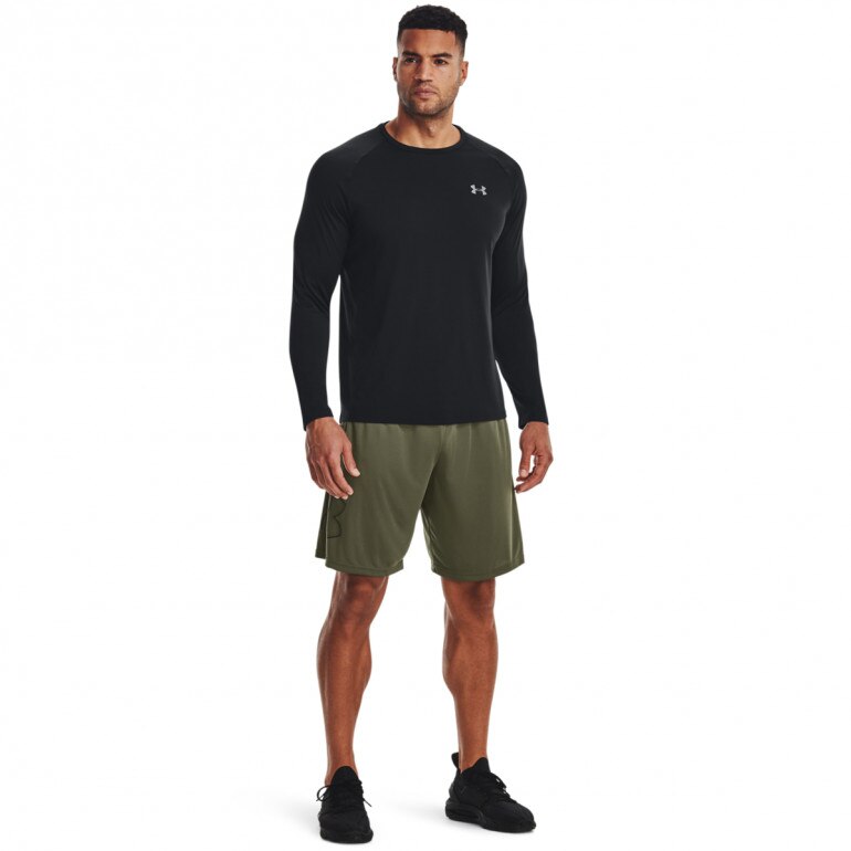 Męskie spodenki treningowe UNDER ARMOUR TECH GRAPHIC SHORT - oliwkowe/khaki