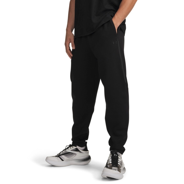 Męskie spodnie dresowe joggery Under Armour UA Unstoppable Flc Joggers - czarne
