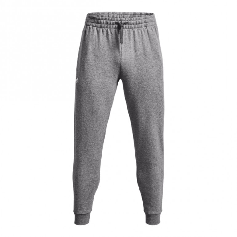 Męskie spodnie dresowe Under Armour UA Rival Fleece Joggers - szare