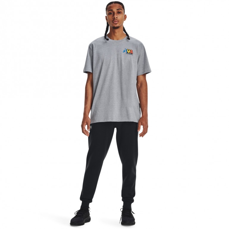 Męskie spodnie dresowe Under Armour UA Rival Fleece Joggers - czarne