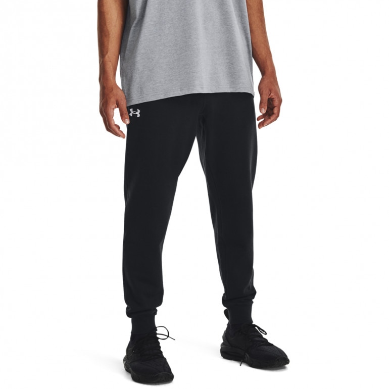 Męskie spodnie dresowe Under Armour UA Rival Fleece Joggers - czarne