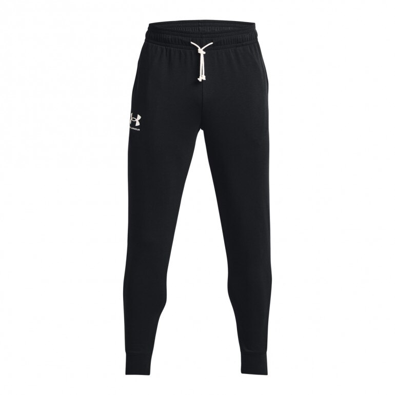 Męskie spodnie dresowe Under Armour UA Rival Terry Jogger - czarne