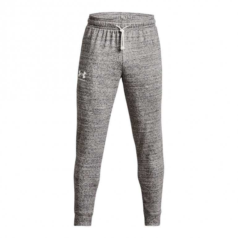 Męskie spodnie dresowe Under Armour UA Rival Terry Jogger - szare