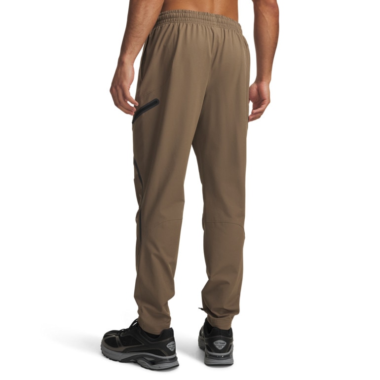 Meskie spodnie dresowe Under Armour UA Unstoppable Cargo Pant - brązowe