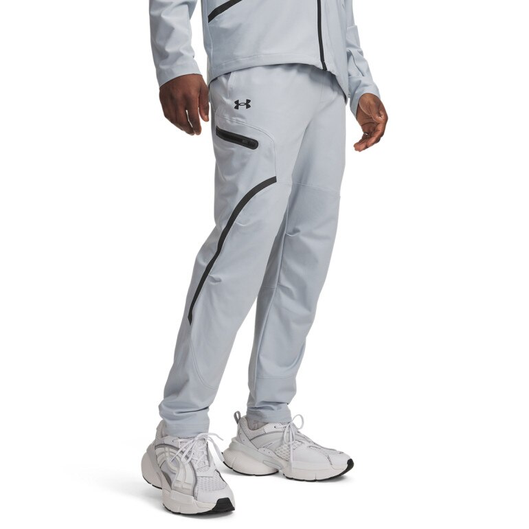 Męskie spodnie treningowe cargo UA Unstoppable Cargo Pant - szare
