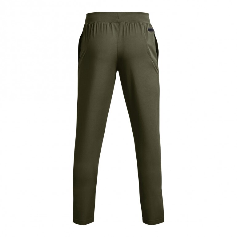 Męskie spodnie treningowe UNDER ARMOUR UNSTOPPABLE TAPERED PANTS - oliwkowe/khaki