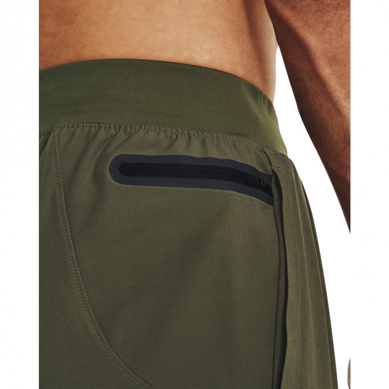 Męskie spodnie treningowe UNDER ARMOUR UNSTOPPABLE TAPERED PANTS - oliwkowe/khaki