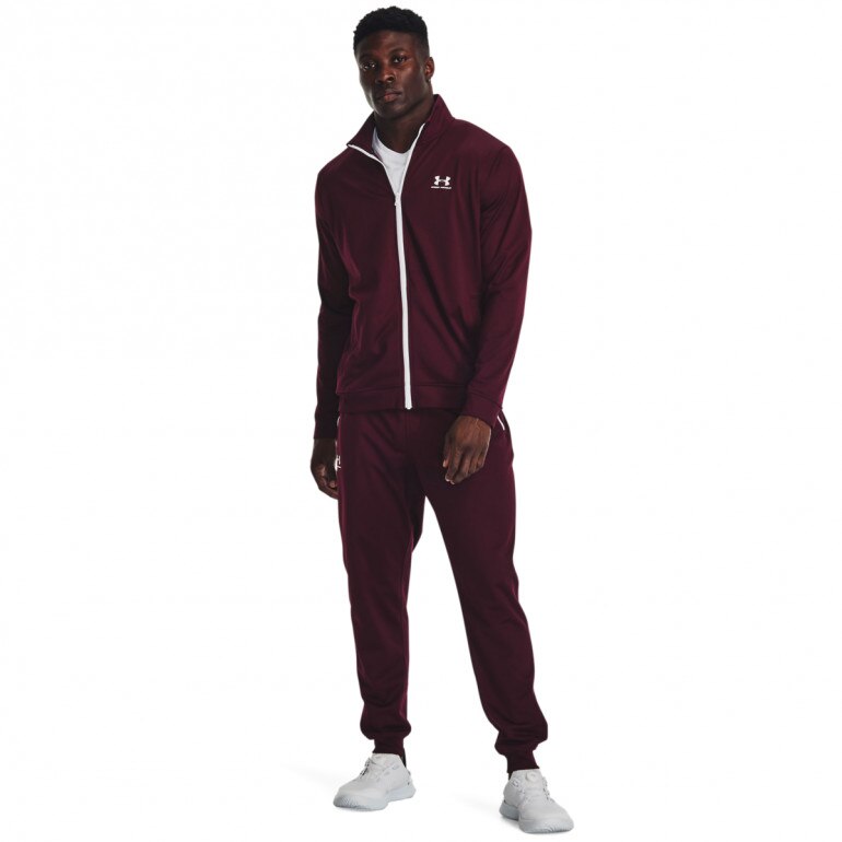 Męskie spodnie treningowe Under Armour Sportstyle Tricot Jogger - bordowe