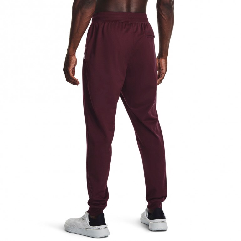 Męskie spodnie treningowe Under Armour Sportstyle Tricot Jogger - bordowe