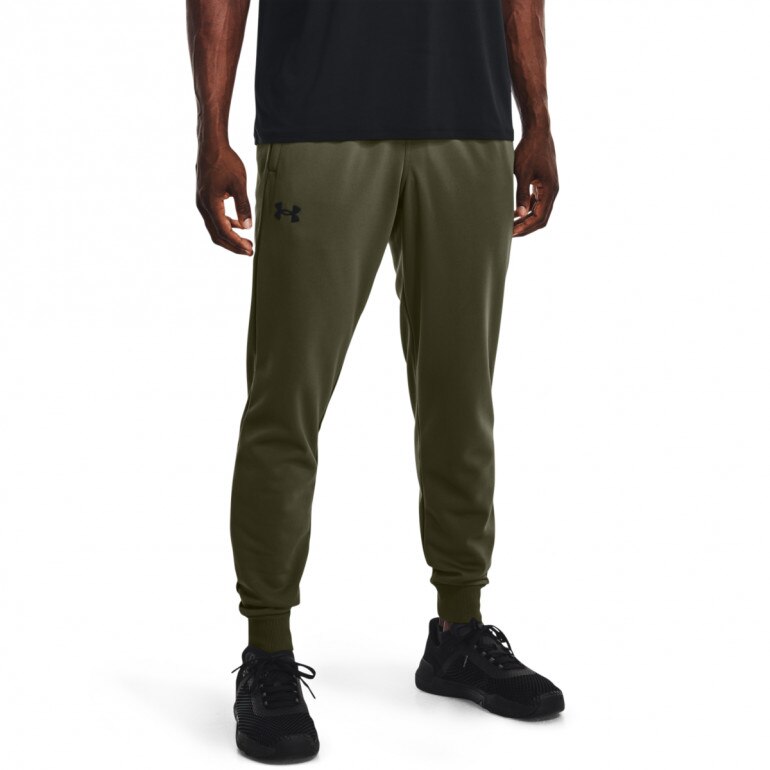 Męskie spodnie treningowe UNDER ARMOUR UA Armour Fleece Joggers - oliwkowe/khaki
