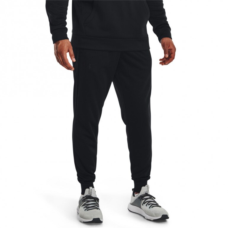 Męskie spodnie treningowe UNDER ARMOUR UA Armour Fleece Joggers - czarne