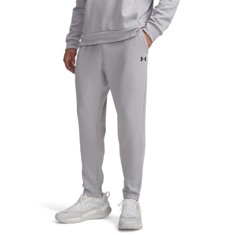 Męskie spodnie treningowe Under Armour UA Flex Fleece Tapered - szare