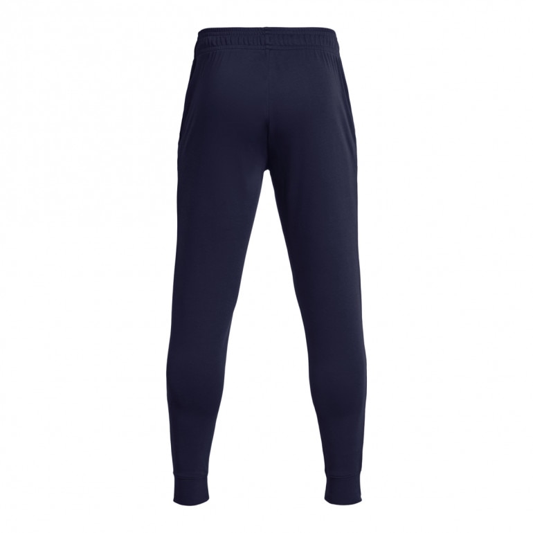 Męskie spodnie dresowe Under Armour UA Rival Terry Jogger - granatowe