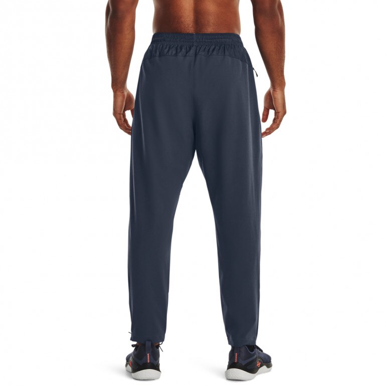 Męskie spodnie treningowe Under Armour UA Rush Woven Pants - grafitowe