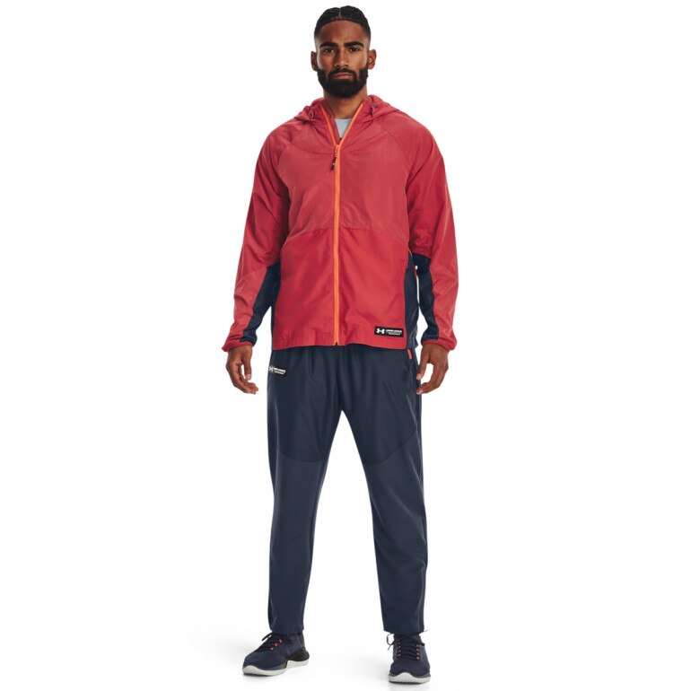Męskie spodnie treningowe Under Armour UA Rush Woven Pants - grafitowe