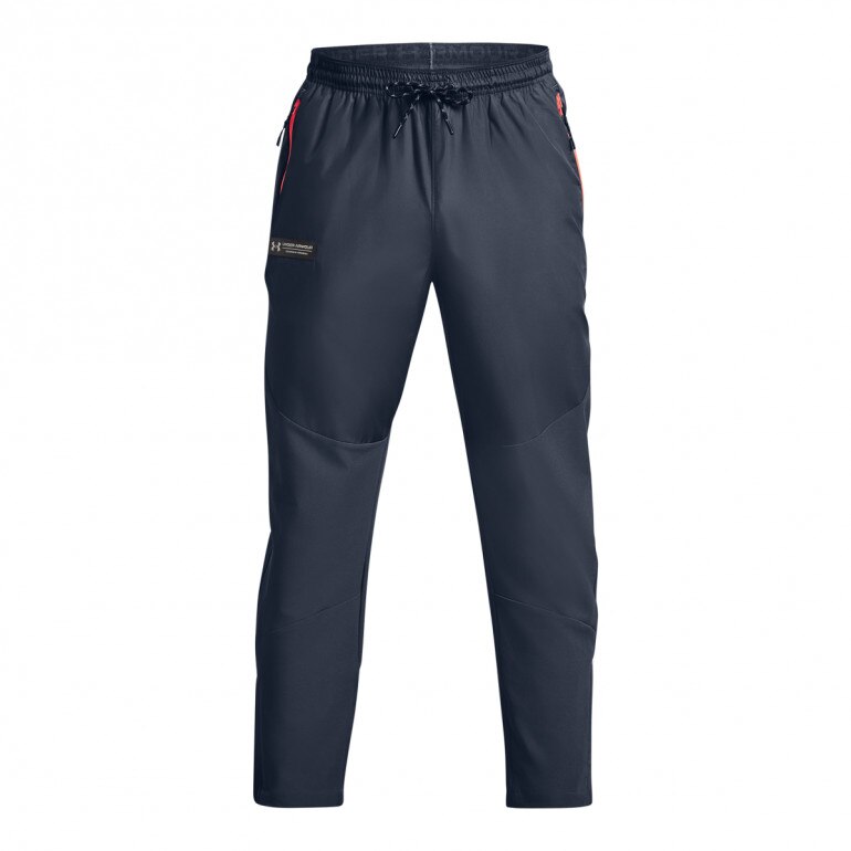 Męskie spodnie treningowe Under Armour UA Rush Woven Pants - grafitowe