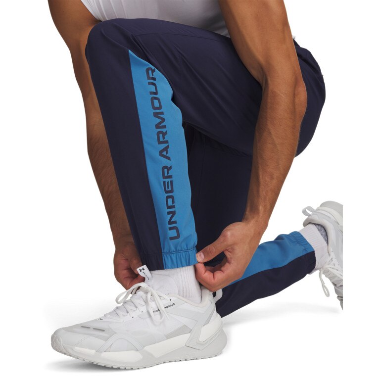 Męskie spodnie treningowe Under Armour UA Tech Utility Woven Pant -  granatowe