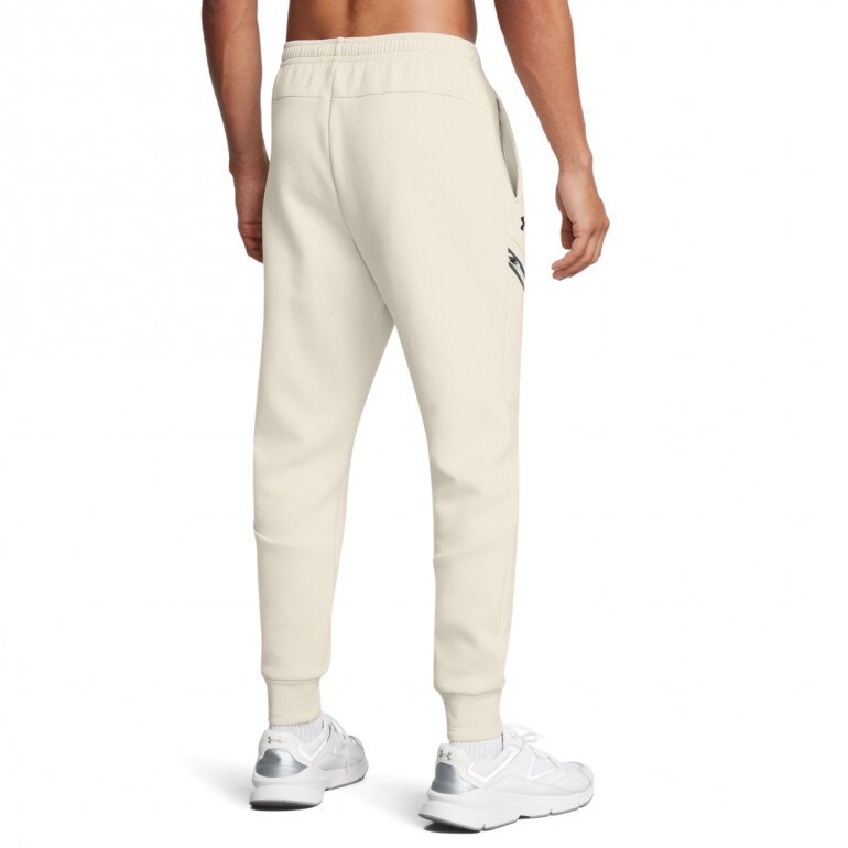 Męskie spodnie treningowe Under Armour UA Unstoppable Flc Jgr Eu - beżowe