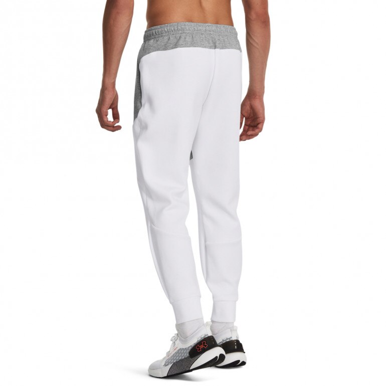 Męskie spodnie treningowe Under Armour UA Unstoppable Flc Joggers - białe