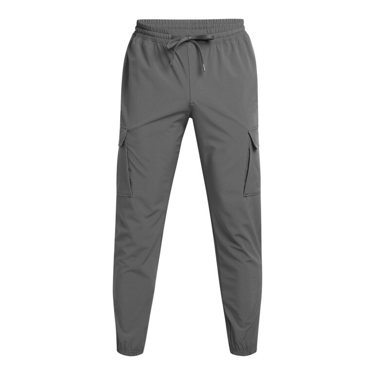 Męskie spodnie treningowe Under Armour UA Vibe Woven Cargo Pants - szare