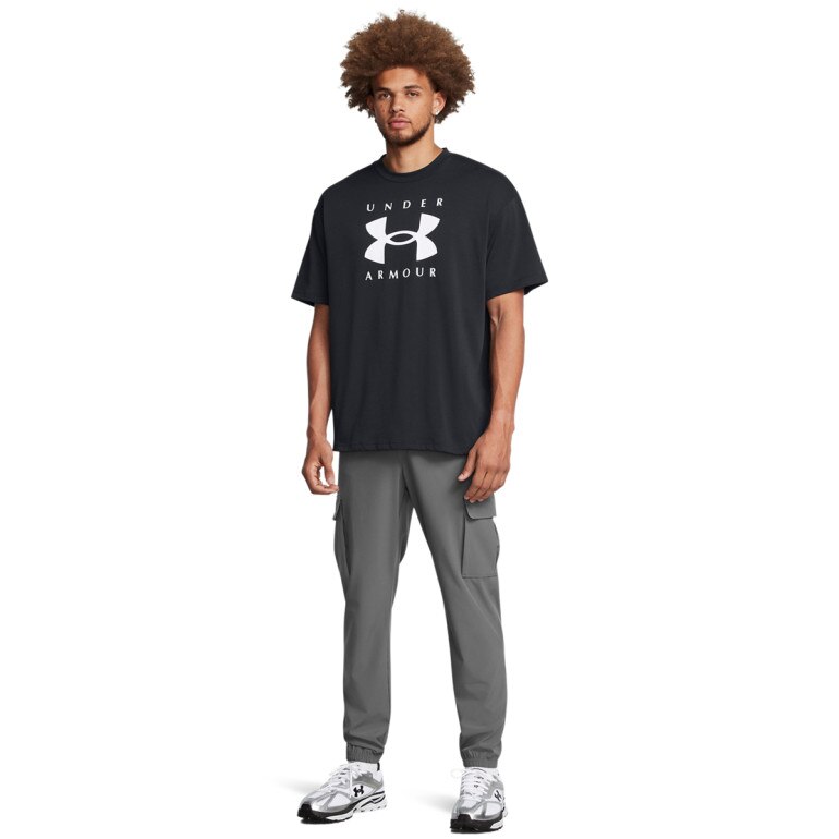 Męskie spodnie treningowe Under Armour UA Vibe Woven Cargo Pants - szare