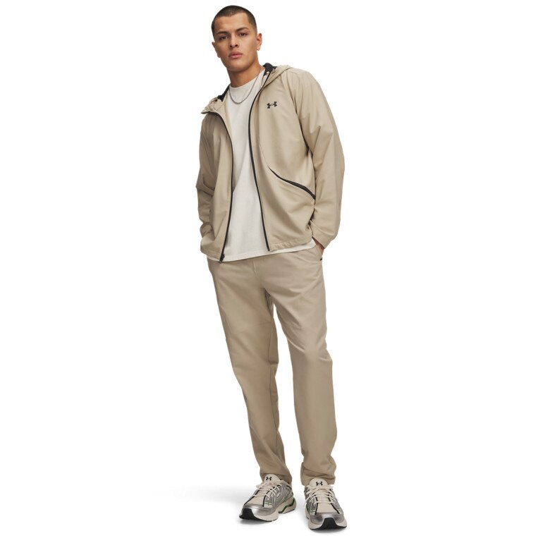 Męskie spodnie Under Armour UA Unstoppable Tapered Pants - brązowe