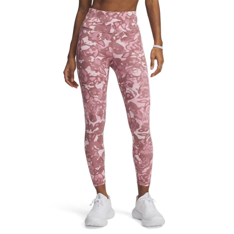 Damskie legginsy treningowe Under Armour Motion Ankle Leg Print - różowe