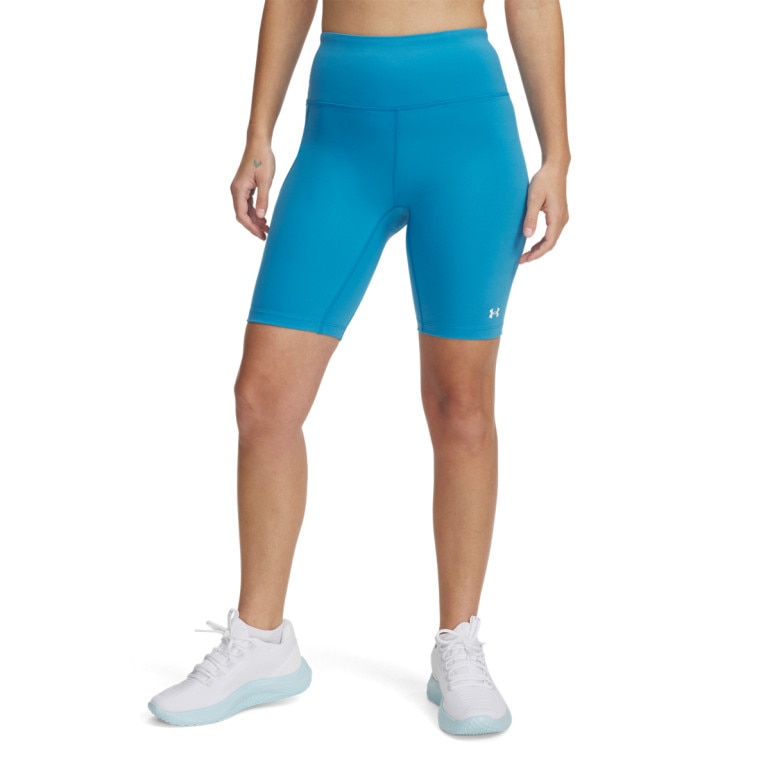 Damskie kolarki treningowe Under Armour Motion Bike Short Emea - niebieskie