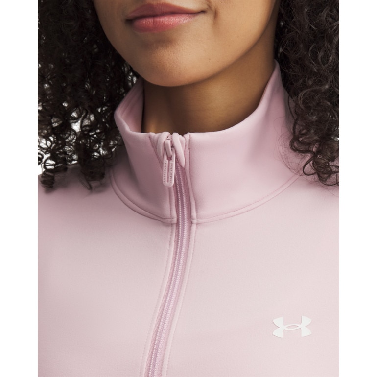 Damski longsleeve treningowy rozpinany Under Armour Motion Jacket Emea - różowy