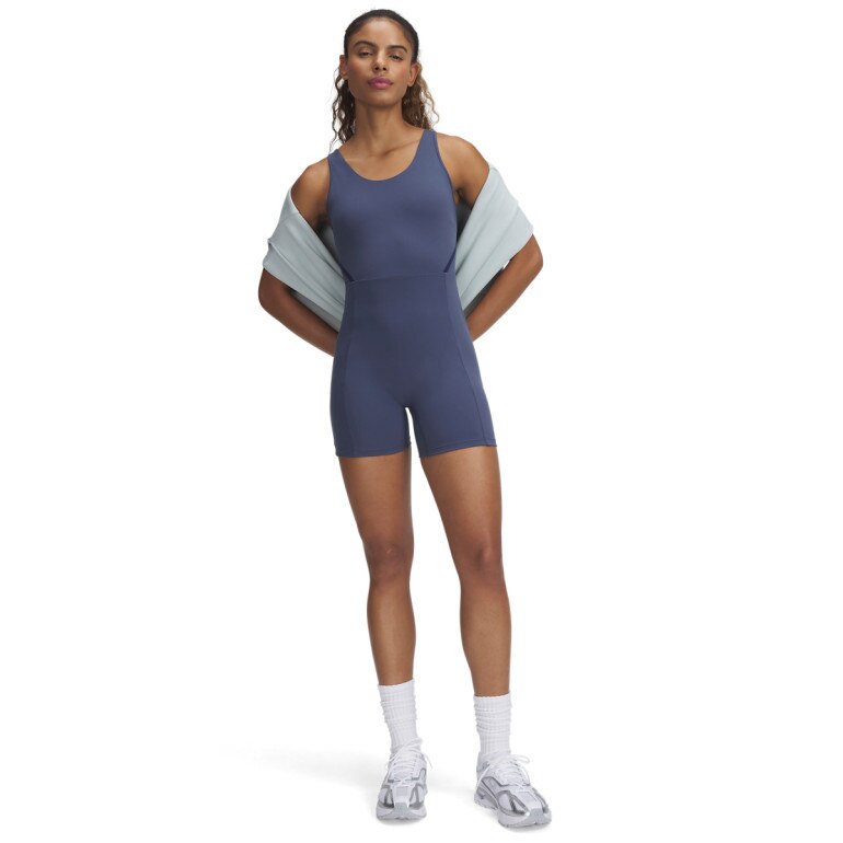 Damski kombinezon treningowy Under Armour Motion Shorts Bodysuit - granatowy