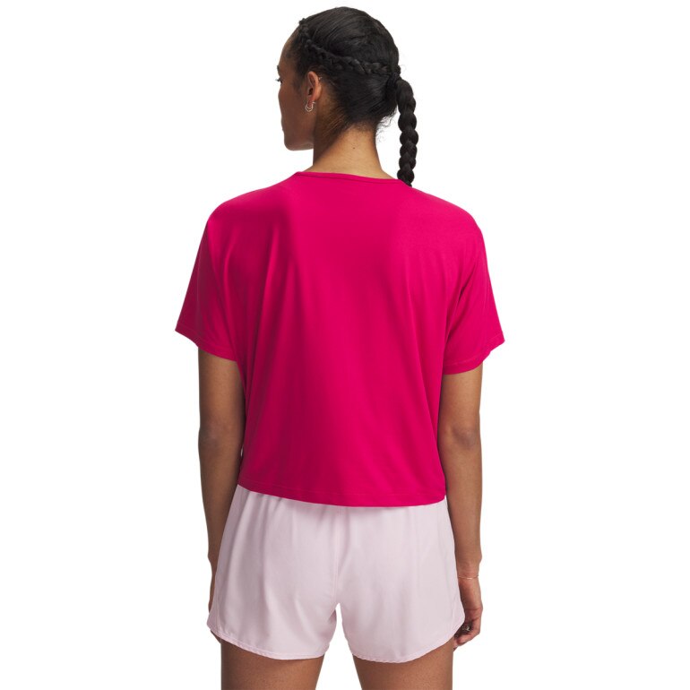 Damska koszulka treningowa Under Armour Motion SS - różowa