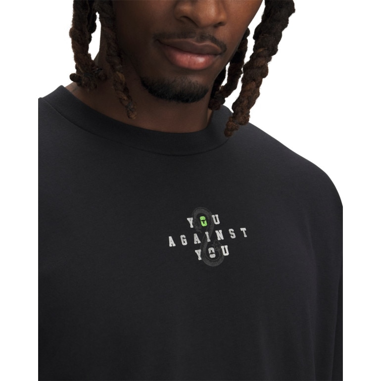 Męski t-shirt z nadrukiem Under Armour Project Rock Hwt SS - czarny