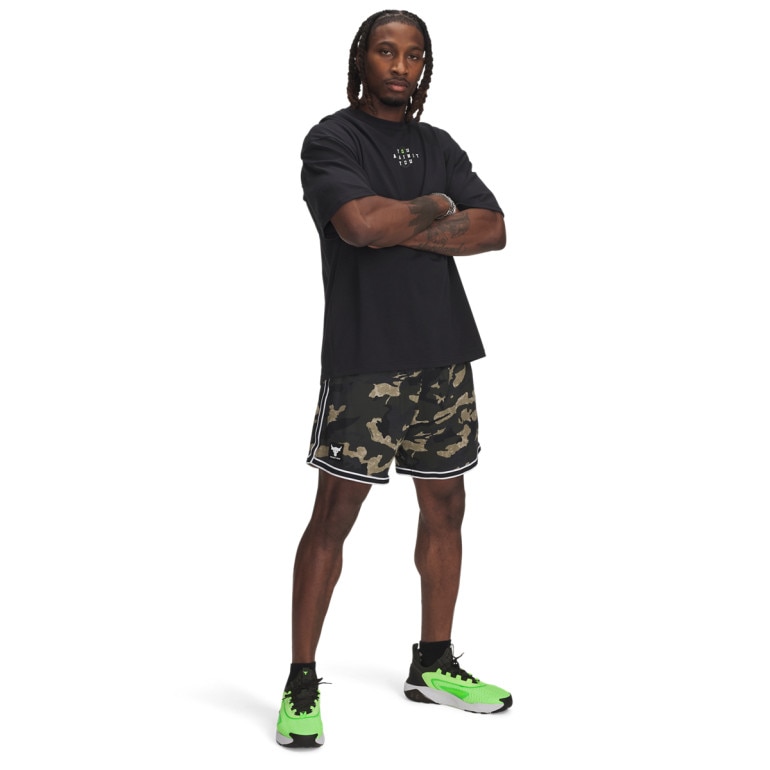 Męski t-shirt z nadrukiem Under Armour Project Rock Hwt SS - czarny