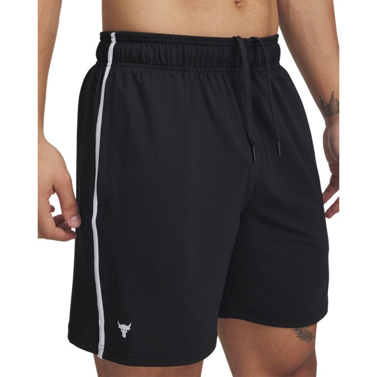 Męskie spodenki treningowe Under Armour Project Rock Mesh Short - czarne
