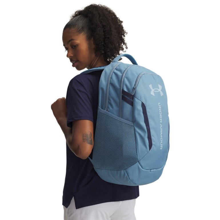Plecak treningowy uniseks Under Armour UA Hustle 6.0 Backpack - niebieski