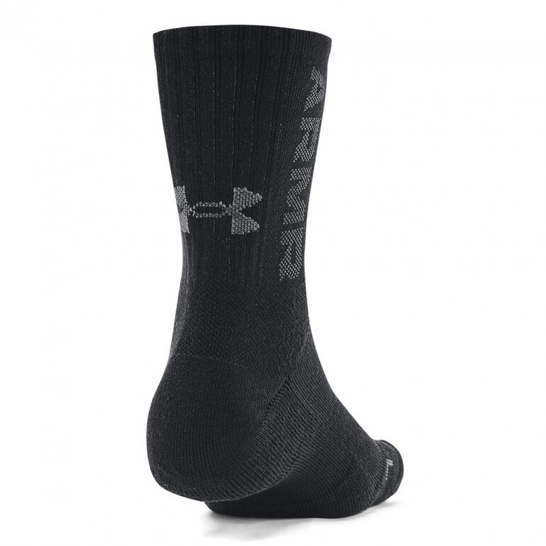 Skarpetki treningowe uniseks (3-pack) Under Armour UA 3-Maker Mid-Crew - czarne