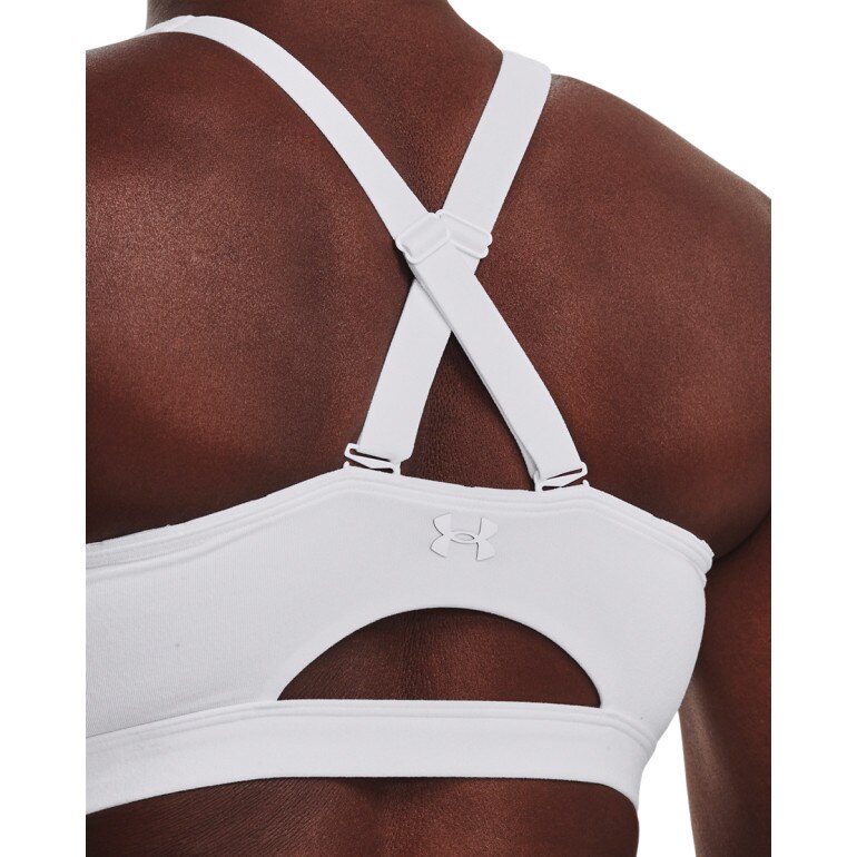 Biustonosz treningowy Under Armour UA SmartForm Evolution Mid - biały