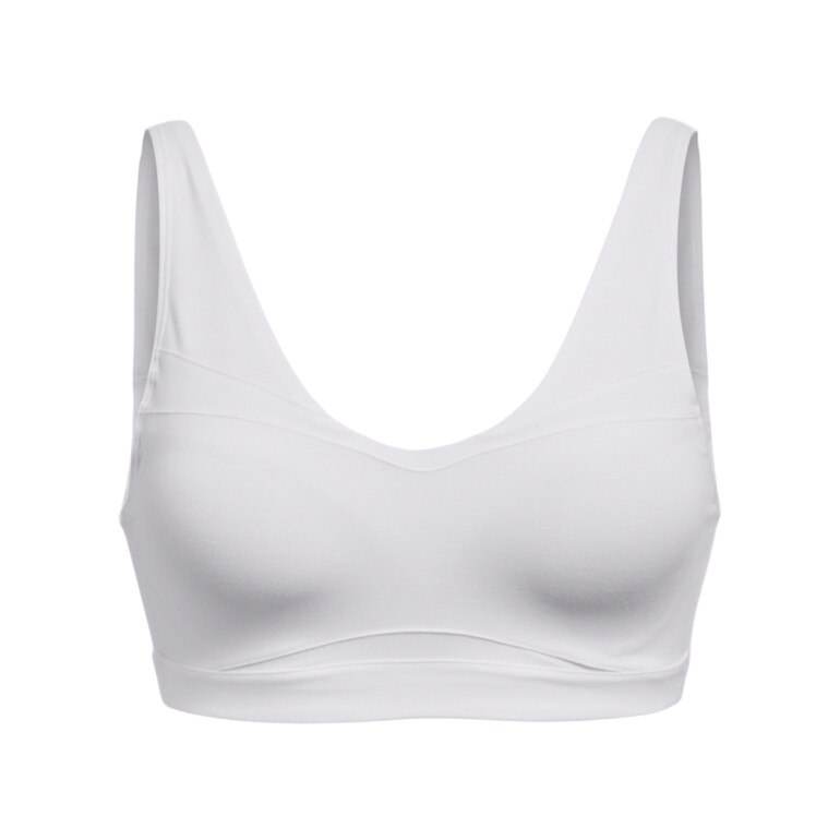 Biustonosz treningowy Under Armour UA SmartForm Evolution Mid - biały