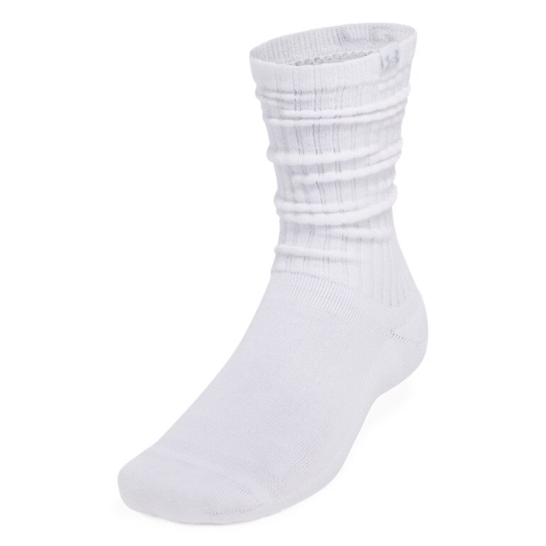 Skarpetki uniseks (2-pack) Under Armour Sportswear Cotton Scrunch Crew - białe