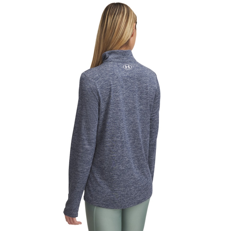 Damski longsleeve treningowy Under Armour Tech 1/2 Zip- Twist - szary