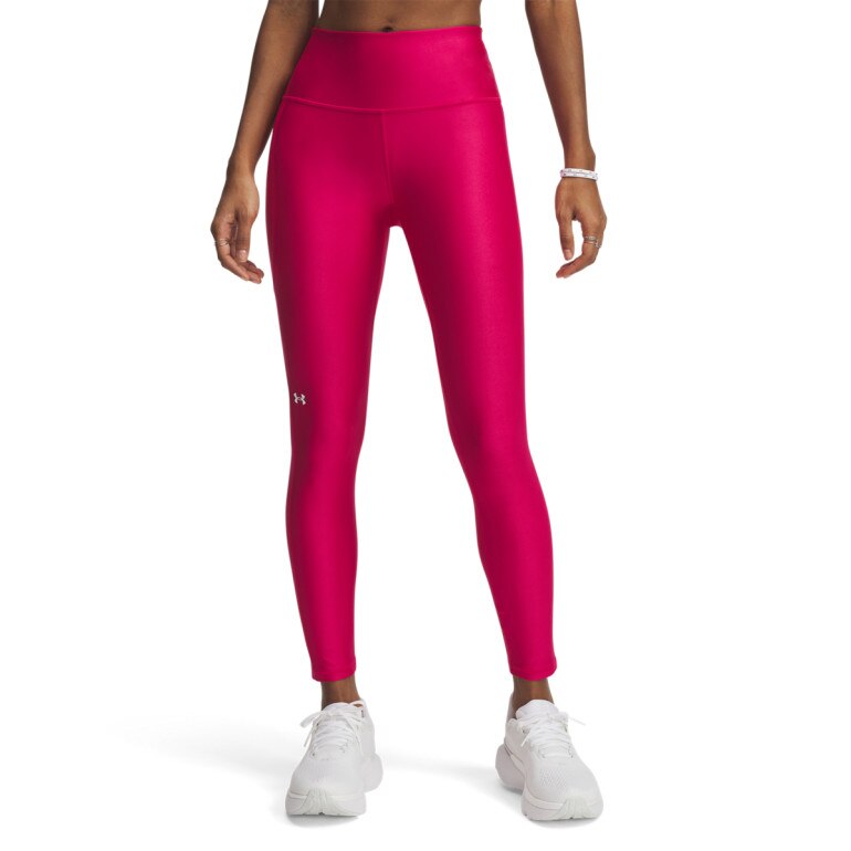 Damskie legginsy treningowe Under Armour Tech Hi Ankle Leg - różowe