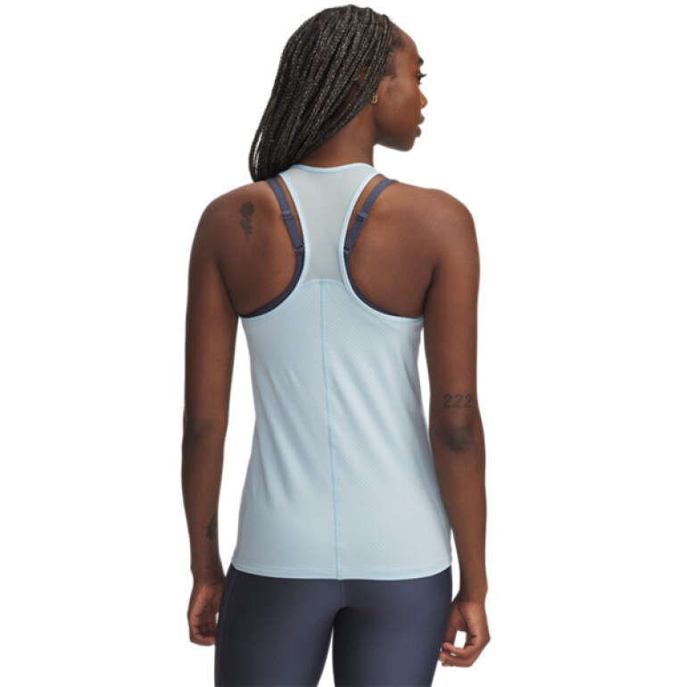 Damski top treningowy Under Armour Tech Mesh Racer Tank - niebieski